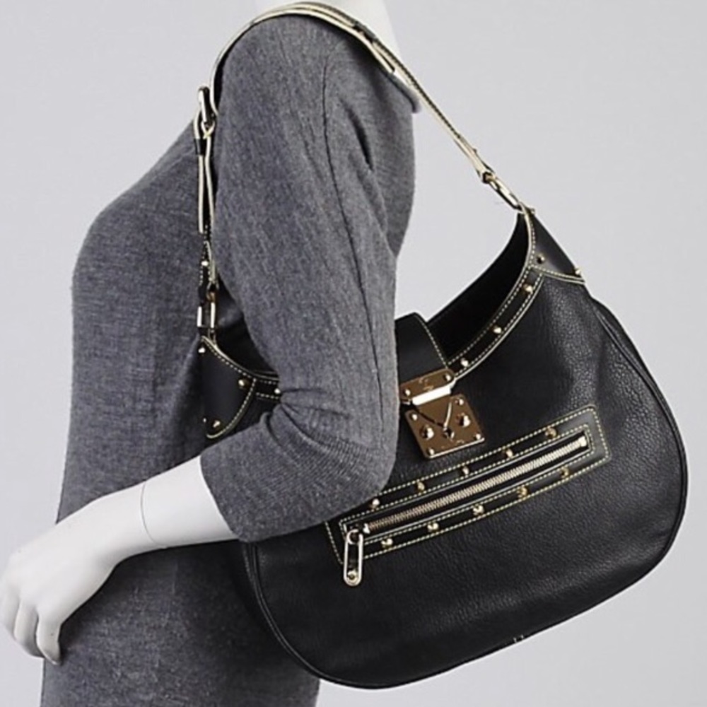 🌟RARE🌟 leather studded hobo Louis Vuitton